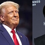 Donald Trump (left) Sebatian Stan (right)