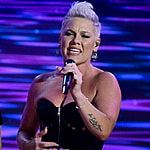 Pink singing at 2024 Democratic National Convention