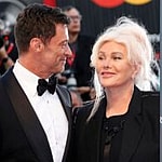 Hugh Jackman, Deborra-Lee Furness and Sutton Foster photo collage