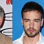 Michael Buerk and Liam Payne photo collage