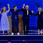 The Walz family celebrates Kamala Harris at DNC