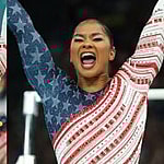 Simone Biles (left) Jordan Chiles (right)