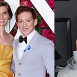 Lilly Jay, Ethan Slater, Ariana Grande photo collage