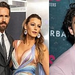Ryan Reynolds, Blake Lively and Justin Baldoni photo collage