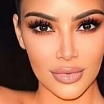 Kim Kardashian close up
