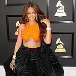 59th GRAMMY Awards held at the Staples Center in Los Angeles. 12 Feb 2017 Pictured: Rihanna. Photo credit: Lumeimages / MEGA TheMegaAgency.com +1 888 505 6342 (Mega Agency TagID: MEGA1185900_039.jpg) [Photo via Mega Agency]