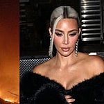Pacific Palisades fire, Kim Kardashian photo collage