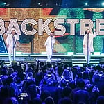 Backstreet Boys performing at iHeartRadio z100's Jingle Ball 2022 Show