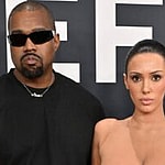 Meghan McCain (left) Kanye West and Bianca Censori (right)