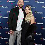 Zach Ertz and Julie Ertz at Michael Rubin's Fanatics Super Bowl Party
