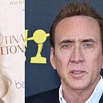 A photo collage of Christina Fulton And Nicolas Cage