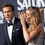 Justin Baldoni, Ryan Reynolds, Blake Lively photo collage