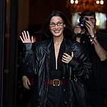 Bella Hadid leaves her hotel during the Fashion week in Paris . 24 Sep 2024 Pictured: Bella Hadid. Photo credit: KCS Presse / MEGA TheMegaAgency.com +1 888 505 6342 (Mega Agency TagID: MEGA1204345_004.jpg) [Photo via Mega Agency]