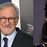 Steven Spielberg and Jami Gertz