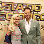 Millie Bobby Brown and Chris Pratt at European premiere of the film 'Estado Eléctrico'