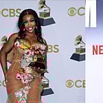 Photo collage of SZA and Shannon Sharpe.