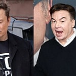 Elon Musk, Mike Myers photo collage