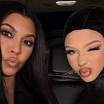 Kourtney Kardashian poses with stepdaughter Alabama Barker
