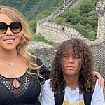 Mariah Carey and her Twins