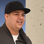 Rob Kardashian and Blac Chyna arrive at JFK airport in NYC.