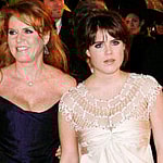 Sarah Ferguson and her daughters at the premiere of "The Young Victoria"