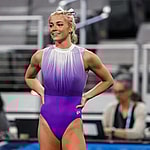 April 20, 2024: LSU's Olivia Dunne watches her teammates practice their floor routines prior to the Finals of the 2024 NCAA Women's Gymnastics Championships at Dickies Arena in Fort Worth, TX. Kyle Okita/CSM (Credit Image: © Kyle Okita/Cal Sport Media) Newscom/(Mega Agency TagID: csmphotothree250618.jpg) [Photo via Mega Agency]