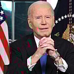 A photo collage of Joe Biden and Meghan McCain