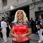 Lizzo highlights trim waist and weight loss in red corset as she leads the stars at Amazon 2025 Upfronts