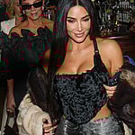 Kim Kardashian Kris Jenner arriving at Ferdi restaurant in Paris