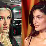 A phto collage of Sami Sheen and Kylie Jenner