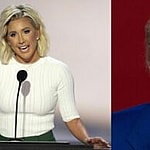 Photo collage of Donald Trump and Savannah Chrisley.