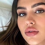 Amelia Hamlin on a pillow