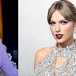 Collage of Denise Welch and Taylor Swift