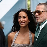 Ines de Ramon and Brad Pitt at 'F1: The Movie' London Premiere