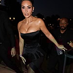 Kim Kardashian was spotted leaving Lauren Sanchez?s Seine River boat trip in Paris. 16 May 2025 Pictured: Kim Kardashian. Photo credit: KCS Presse / MEGA TheMegaAgency.com sales@mega.global (Mega Agency TagID: MEGA1311363_032.jpg) [Photo via Mega Agency]