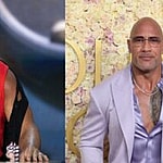 Photo collage of Hulk Hogan and The Rock.
