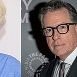 Jay Leno (left) Stephen Colbert (right)