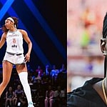 Photo collage of Angel Reese and RGIII.