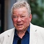 William Shatner is seen outside the Late Show with Stephen Colbert this evening in New York City