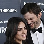 Ashton Kutcher and Mila Kunis on the red carpet