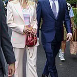 Dave Grohl and Jordyn Grohl in the Royal Box on Centre Court on Day three of Wimbledon 2025 on Wednesday 2nd July 2025.