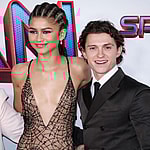 Zendaya and Tom Holland at Spiderman premiere