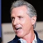 A photo collage of Spencer Pratt and Gavin Newsom