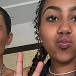 Kim Kardashian and North West selfie