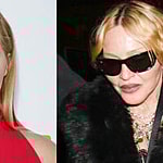 A photo collage of Amy Schumer and Madonna