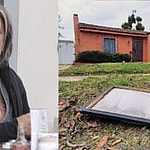 Photo collage of Mickey Rourke and his former West Hollywood home.