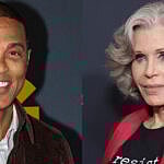 A photo collage of Don Lemon and Jane Fonda