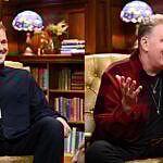 Photo collage of Colton Underwood and Michael Rapaport.