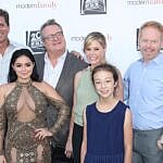 Nolan Gould, Julie Bowen, Ariel Winter, Ty Burrell, Jesse Tyler Ferguson, Eric Stonestreet, Aubrey Anderson-Emmons, and Steven Levitan at 'Modern Family' ATAS Emmys Event