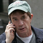 Martin Short on a walk with his wife on George street in Sydney Australia
